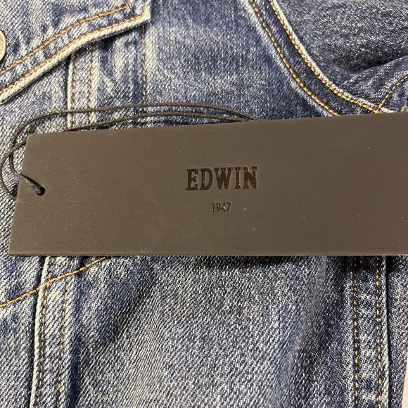 Edwin Jean Jacket (Clinton) Women's Sz S Epic Blue Cowgirl Western NWT - Picture 10 of 12